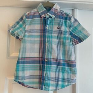 Vineyard Vines Toddler Boys 3T Plaid Button Down Shirt‎